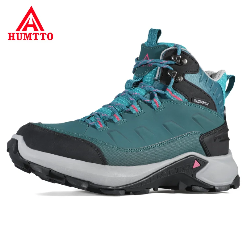 Top Trends: HUMTTO Leather Climbing Hunting Trekking Boots Waterproof Sport Hiking Shoes Women Breathable Outdoor Mountain Tactical Sneakers Shoppable Styles