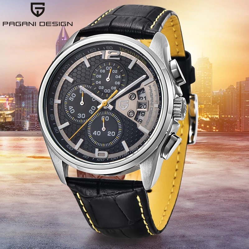 Top Trends: Top Luxury Brand PAGANI DESIGN Men's Watches Fashion Sport Wristwatch Male Quartz Chornograph Men Waterproof Clock Reloj Hombres Shoppable Styles