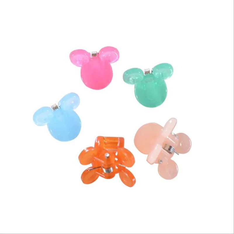 Top Trends: 50PCS / Set Colorful Flower Small Crab Hair Claw Clips Girls Kids Acrylic Cute Mini Candy Star Hair Clamp Hairpin Hair Accessories Shoppable Styles - Image 6