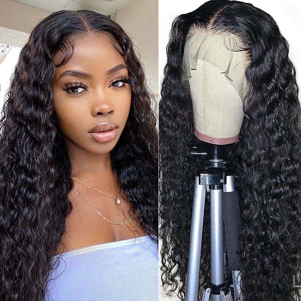 Top Trends: Lace Front Wigs Human Hair Water Wave 13x4 Human Hair Curly Wigs For Women Lace Frontal Wigs Brazilian Virgin Wet And Wavy Wigs Shoppable Styles