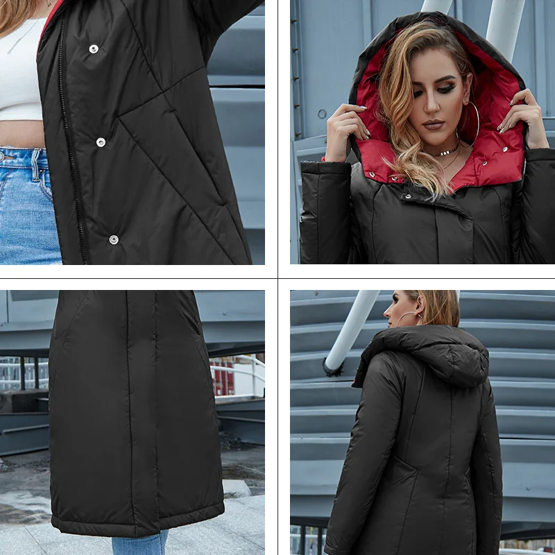 Top Trends: Astrid 2022 New Winter Women's Coat Women Long Warm Parka Fashion Thick Jacket Hooded Bio-Down Plus Size Female Clothing AT-6703 Shoppable Styles - Image 5