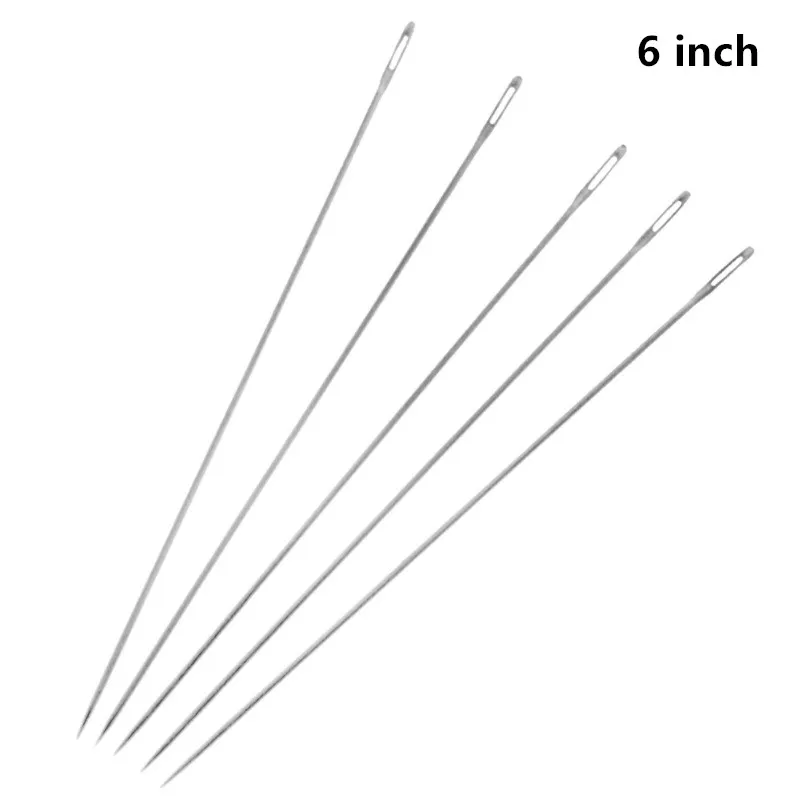 Top Trends: 5 / 10pcs Long 6inch Hair Weave Needle Turkey Type Trussing Needle Thread Sewing Tools Fabrics Upholstery Super Long Beaded Needle Shoppable Styles