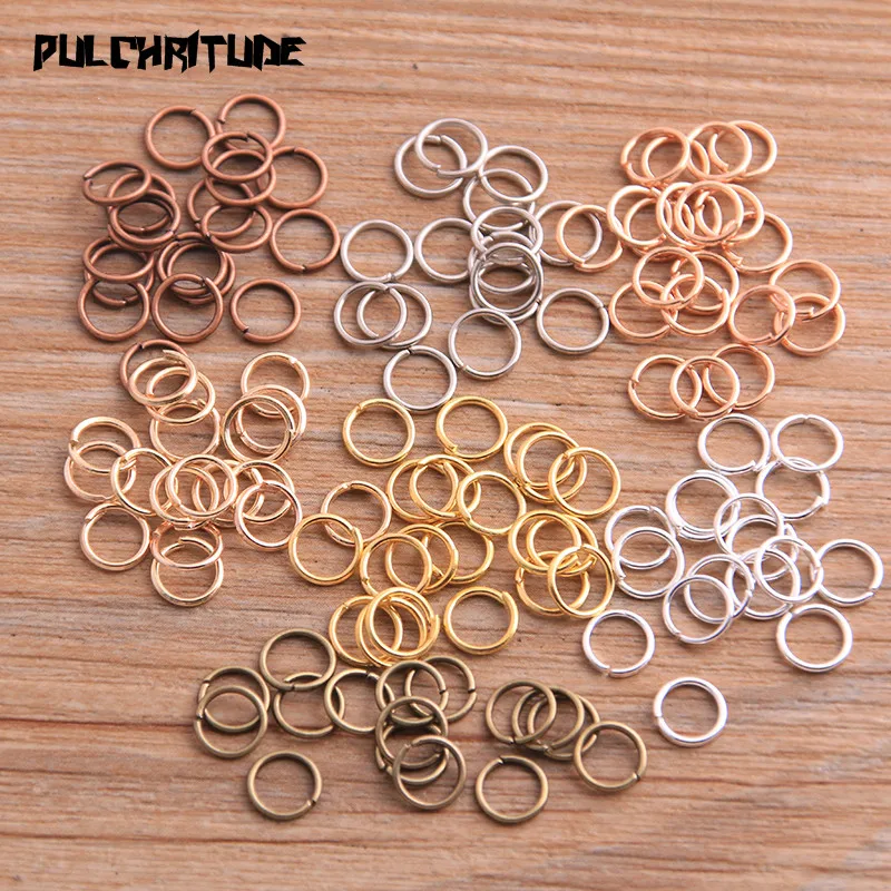 Top Trends: 100pcs 2020 New Product 6mm 7 Color Open Ring For DIY Necklace Bracelet Chain Fashion Jewelry Making Findings Shoppable Styles