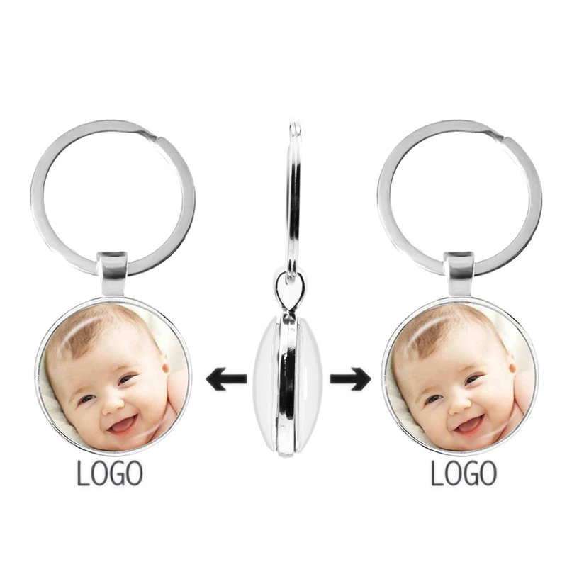 Top Trends: Personalized Custom Double Side Keychain Mum Dad Baby Children Grandpa Parents Angel Key Ring For Family Anniversary Gift Shoppable Styles