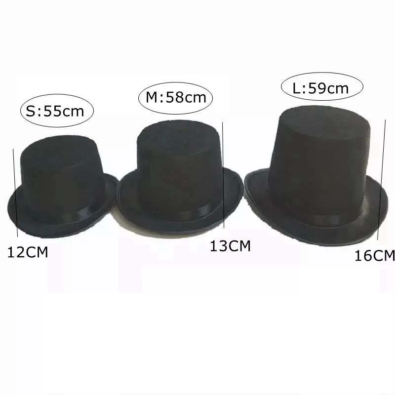 Top Trends: Black Top Hats Magician Performed Hat Jazz Stage Performances For Women Men Party Fedora Hat Shoppable Styles