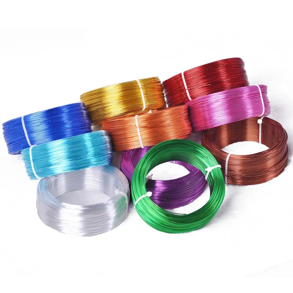 Top Trends: 1 Large Roll 0.8mm / 1mm / 1.5mm / 2mm / 2.5mm / 3mm Aluminium Soft Metal Crafts Beading Wire For Jewelry Making DIY Shoppable Styles