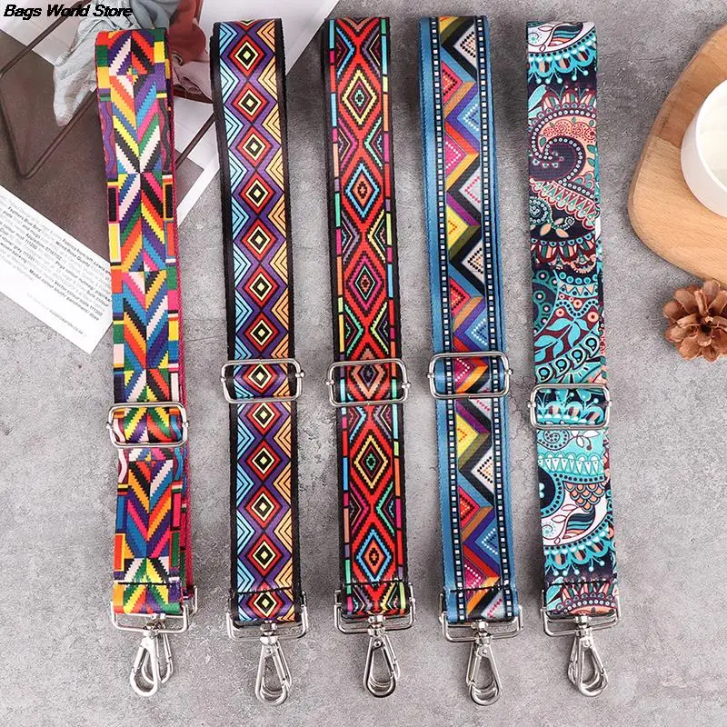 Top Trends: Nylon Bag Strap 1PC Woman Colored Straps For Crossbody Messenger Shoulder Bag Accessories Adjustable Embroidered Belts Straps Shoppable Styles