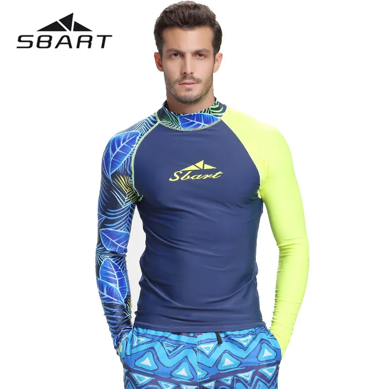 Top Trends: Sbart Men Rash Guard Surfing Diving Suits Swimwear Long Sleeve Suit Swim Floatsuit Tops UV Swimming RashGuard Prevent Jellyfish Shoppable Styles