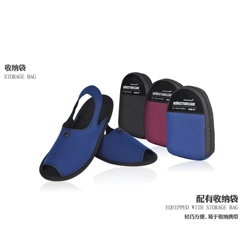 Top Trends: 2020 Portable Folding Hotel Slippers Women Travel Goods Non-disposable Sweat-absorbent Breathable Lightweight Hotel Shoes Men Shoppable Styles