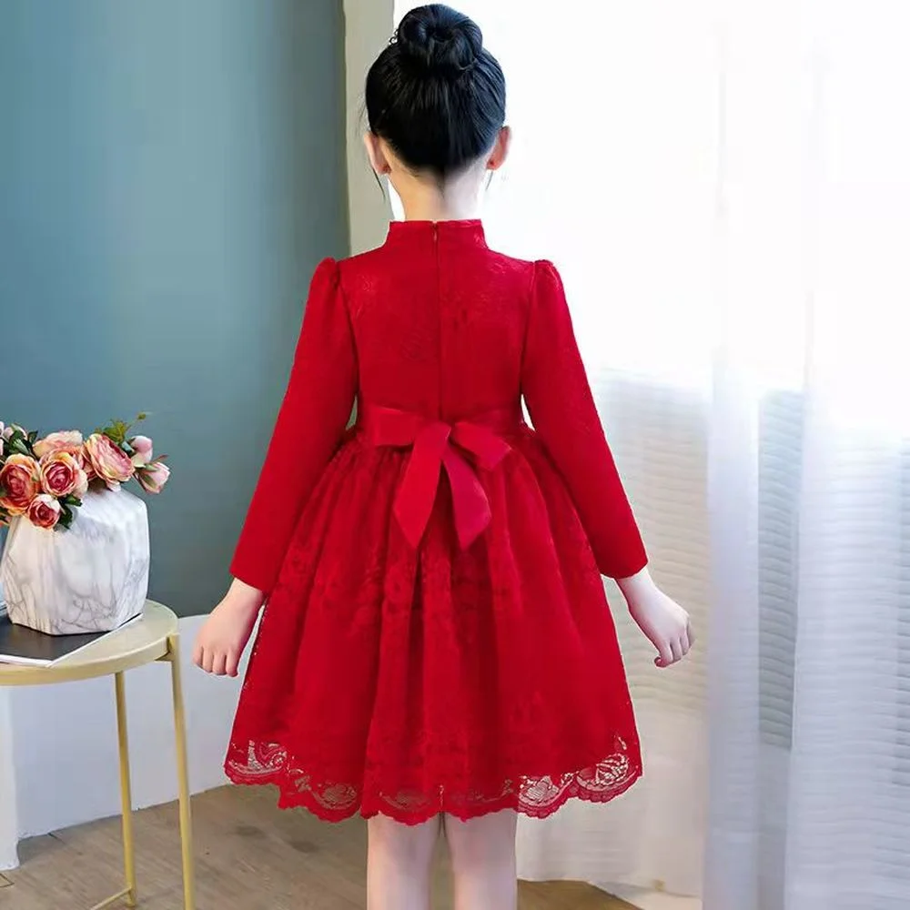 Top Trends: Chinese Flower Girl Dress For Wedding Girls Cheongsam Dress Chinese Hafu Kids Dresses Baby Traditional Garments New Year Dress Shoppable Styles - Image 4