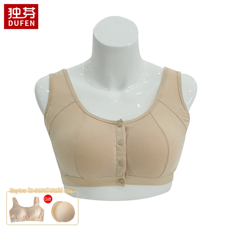 Top Trends: 6031 Mastectomy Bra With Pockets Front Closure Cotton Plus Size Lingerie For Post Surgery Women Silicone Insert Shoppable Styles