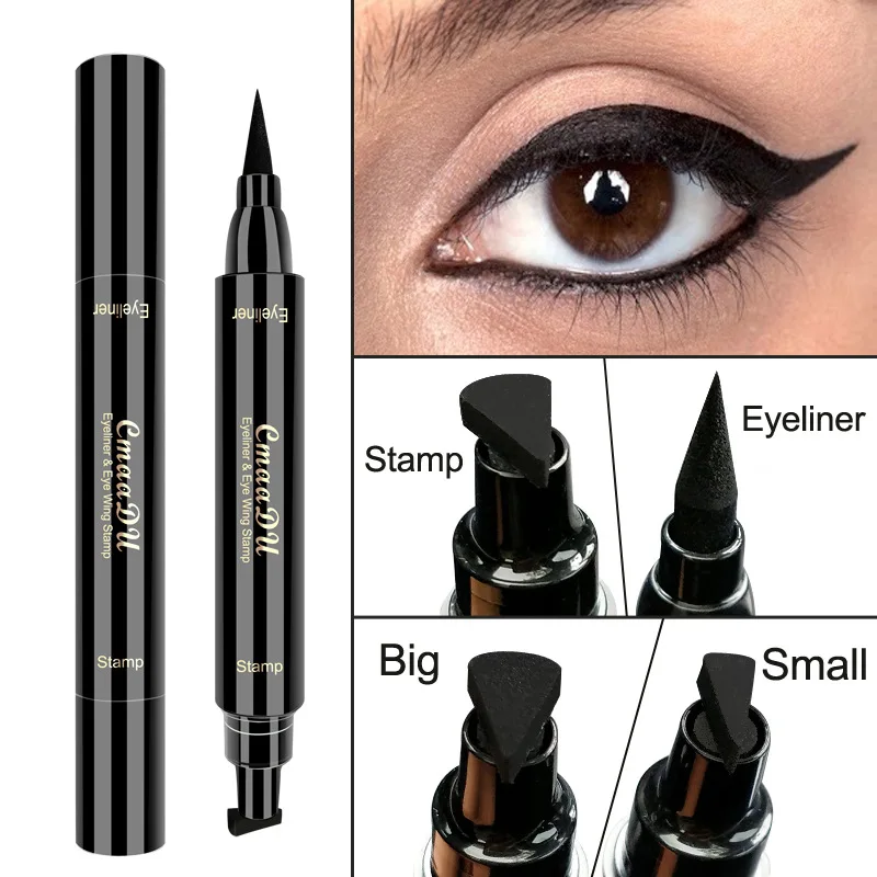 Top Trends: Liquid Eyeliner Stamp Marker Pen Waterproof Long Lasting Double-ended Cosmetic Makeup Eye Liner Shoppable Styles