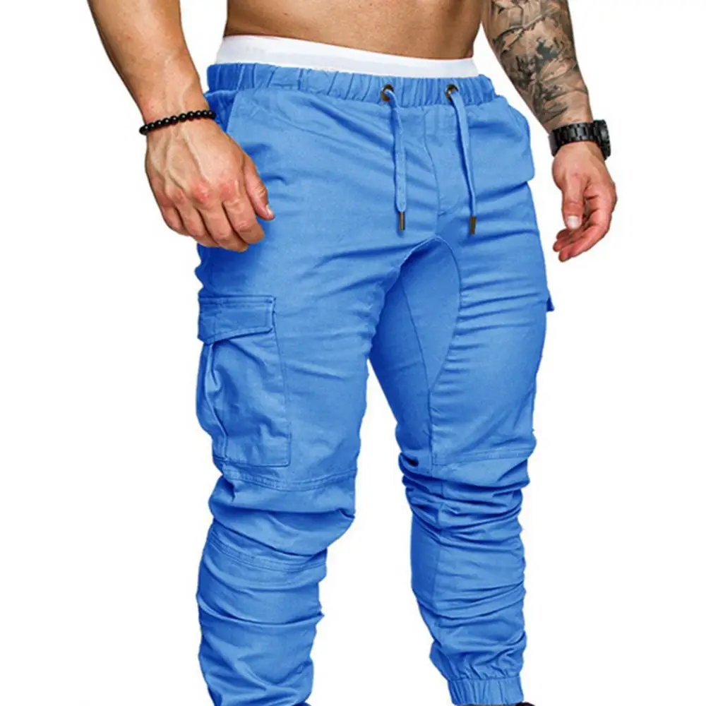 Top Trends: 50%HOT2022 New Men's Casual Jogging Pants Solid Color Pocket Pants Sports Pants Men's Trousers Street Hip Halen Jogging Pants Shoppable Styles - Image 4