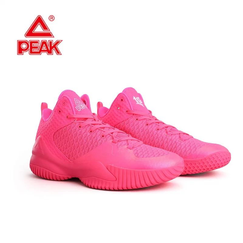 Top Trends: PEAK Lou Williams Street Master Men Basketball Shoes Sports Shoes Pink Sneakers Non-slip Cushioning Outdoor Wearable Breathable Shoppable Styles