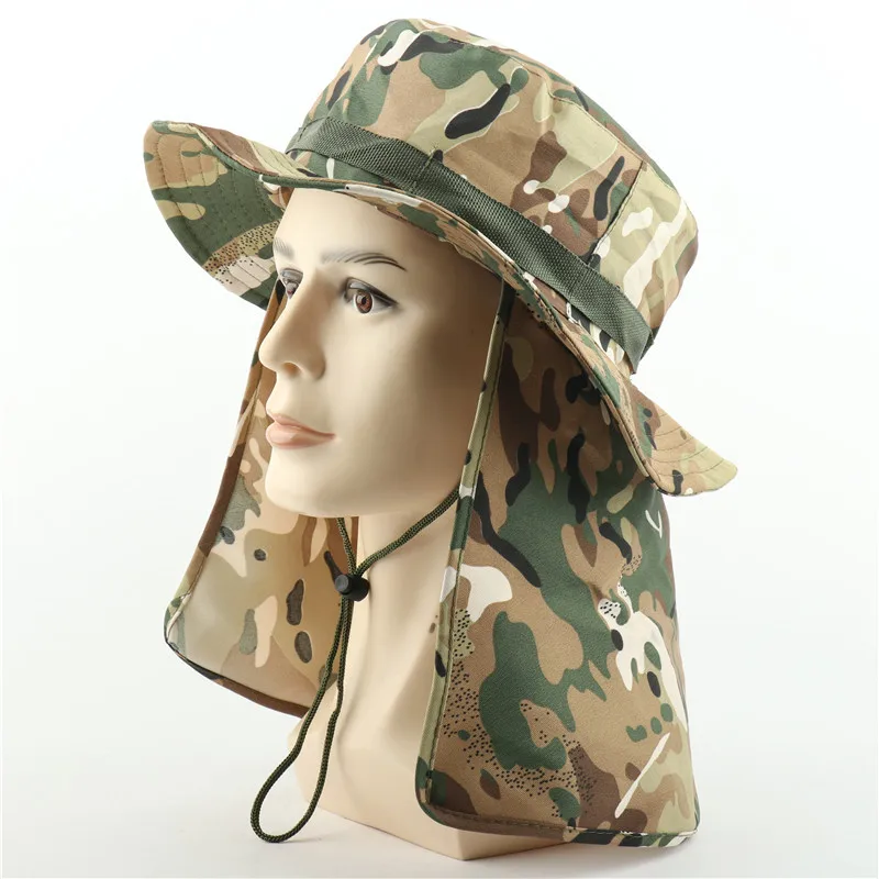 Top Trends: CAMOLAND Military Boonie Hats With Neck Flap Mens Women Camouflage Bucket Hat Outdoor Fishing Hiking UPF 50+ Sun Hats Shoppable Styles - Image 5