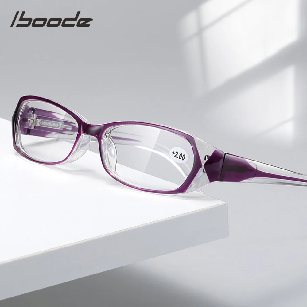 Top Trends: Iboode Retro Anti Blue Ray Reading Glasses Ladies Fashion Presbyopia Eyeglasses Women Computer Prescription Eyewear With + 1.5 + 2 Shoppable Styles