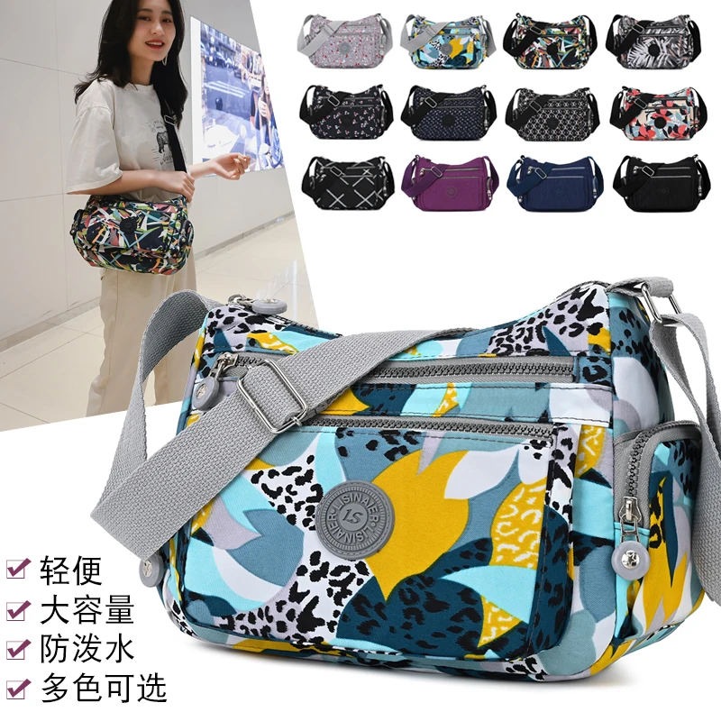 Top Trends: Rural Style Cloth Crossbody Ladies Casual Shoulder Bag Nylon Waterproof Handbag Daily Or Women Shopping Travel Messengerbag Shoppable Styles