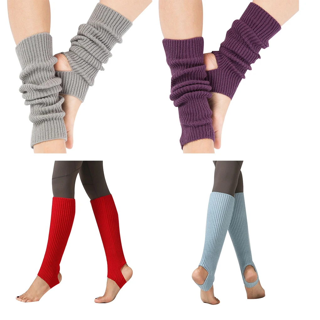 Top Trends: 2023 New 1 Pair Women Girls Leg Warmers Socks Long Footless Socks Winter Autumn Dance Ballet Stocks Shoppable Styles