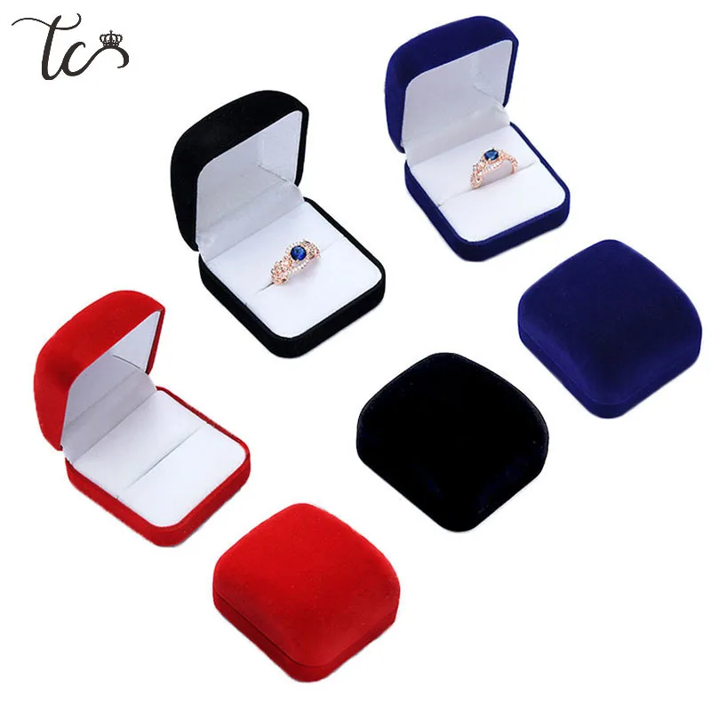 Top Trends: Wedding Prposal Gift Box Earrings Organizer Rings Container Trinket Box Ring Box Jewelry Organizer Packaging Box Shoppable Styles - Image 6