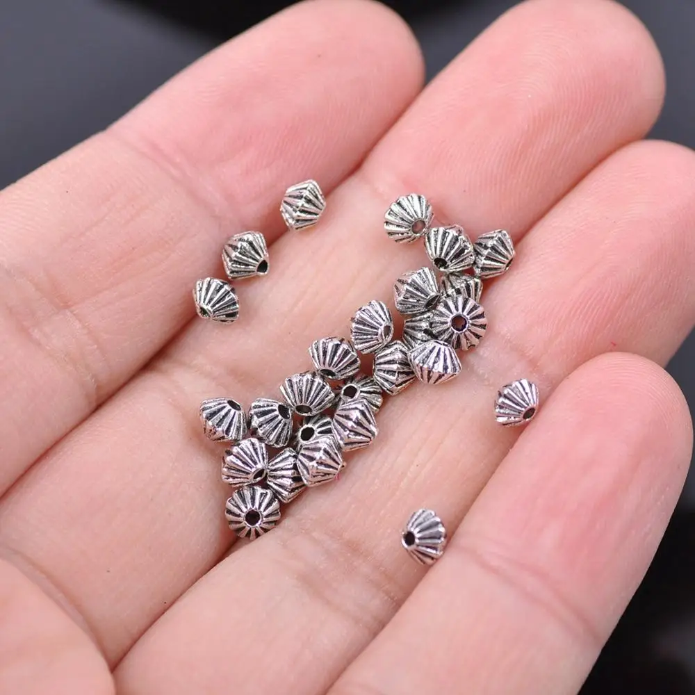 Top Trends: 50pcs Tibetan Silver Color Metal Alloy Loose Spacer Beads Lot For Earring Necklace Bracelet Jewelry Making Findings DIY Crafts Shoppable Styles - Image 4