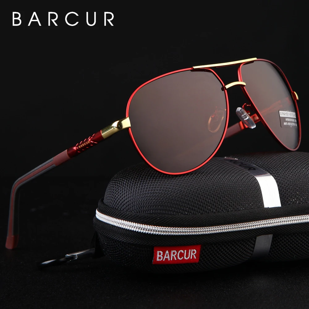 Top Trends: BARCUR Aluminum Vintage Men&#039;s Sunglasses Men Polarized Coating Classic Sun Glasses Women Shade Male Driving Accessories Eyewear Shoppable Styles