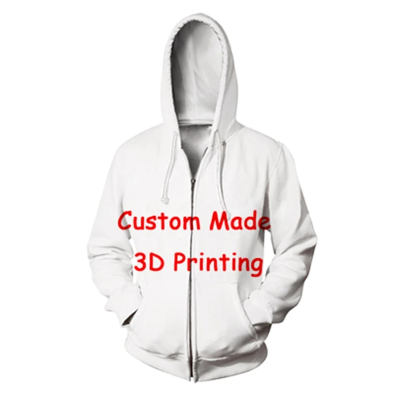 Top Trends: Jumeast Brand Men Women 3D Printed Zipper Hoodies Create Your Own Customer Design Anime / Photo / Star / Logo DIY You Want Shoppable Styles