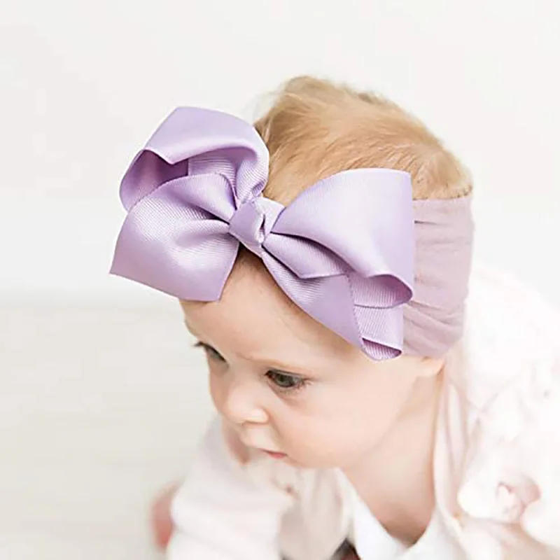 Top Trends: 20PCS Soft Baby Headbands With 4.5 Inches Hair Bows Headwraps For Baby Girl Head Band Newborns Hair Accessories Hair Band Shoppable Styles - Image 4