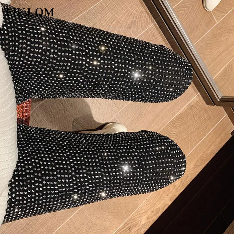 Top Trends: European 2023 Spring Woman Pants New Hot Rhinestone Trousers Fashion Pants Women Harajuku Slim Sweatpants Women Mujer Pantalones Shoppable Styles