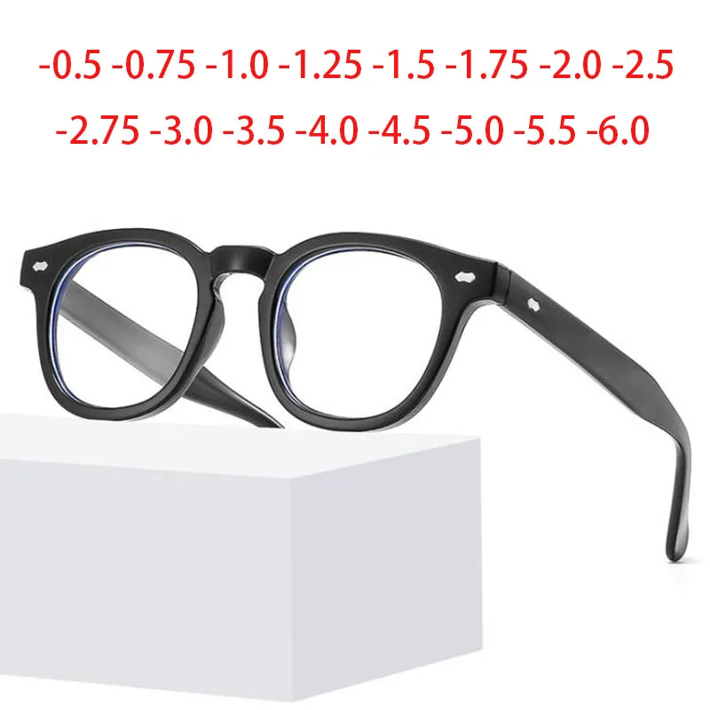 Top Trends: Vintage Round Glasses Men Women Fashion Eyeglasses Shortsight Prescription Eyewear -1.0 -1.5 -2.0 -2.5 -3.0 -3.5 -4.0 -6.0 Shoppable Styles