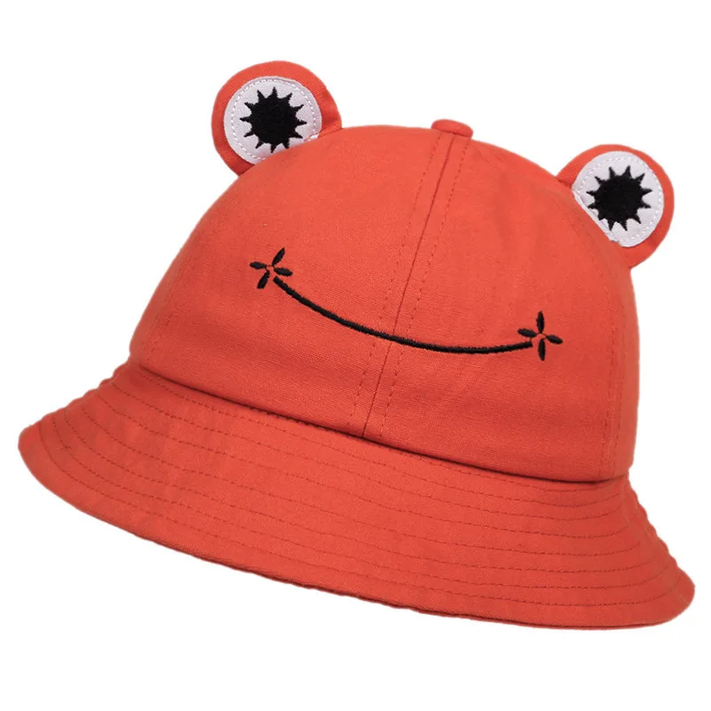 Top Trends: Child-Parents Frog Bucket Hat For Women Summer Autumn Plain Female Panama Outdoor Hiking Beach Fishing Sunscreen Woman Bob Caps Shoppable Styles - Image 5