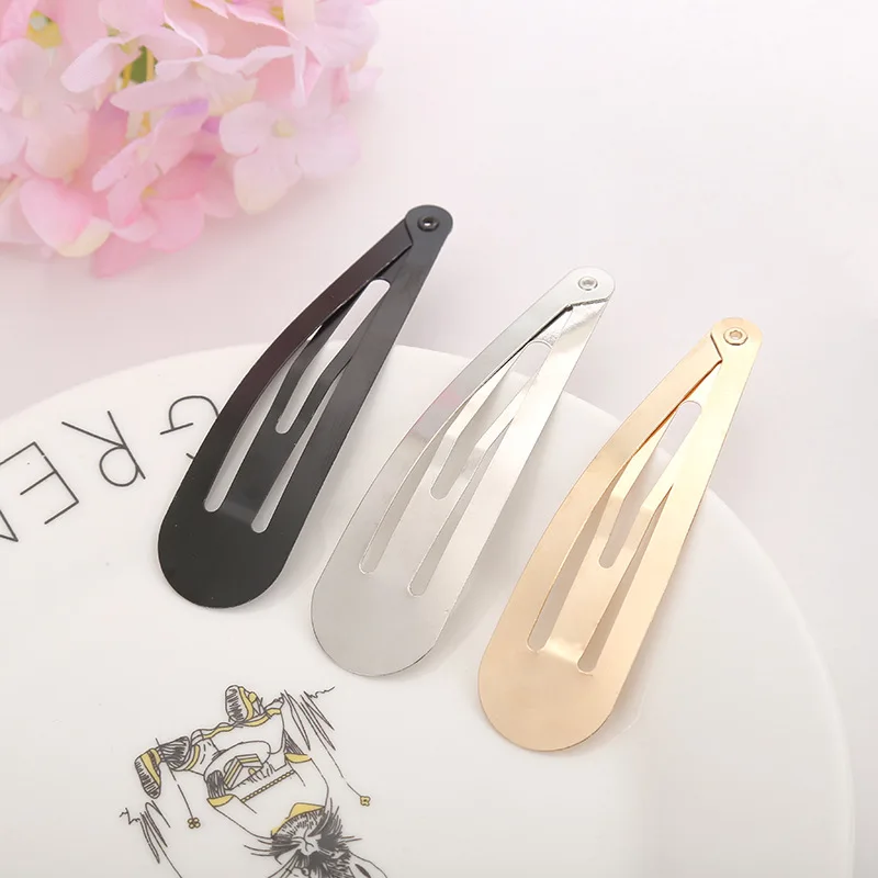 Top Trends: 20pcs 4cm / 5cm / 6cm / 7cm / 8cm Silver Gold Black Snap BB Clip Girls Hairpin Barrettes For DIY Headwear WHOLESALE Hairgrip Shoppable Styles - Image 2