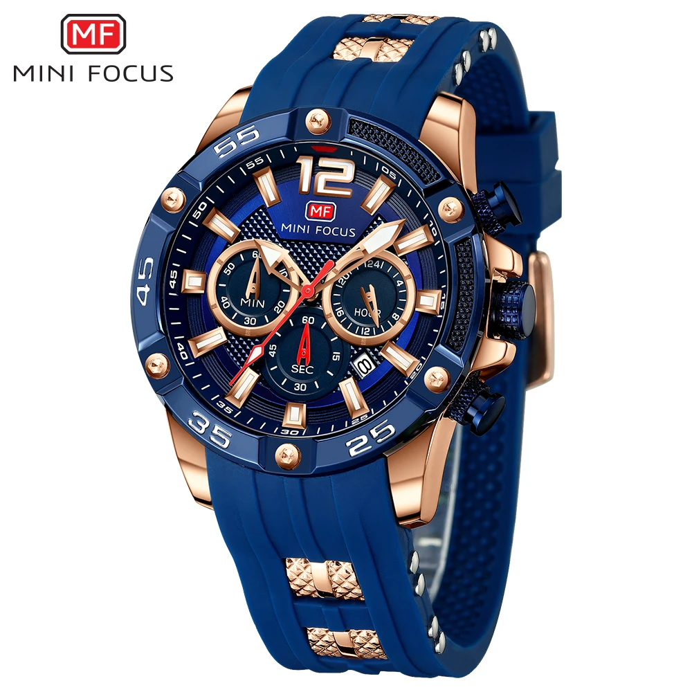 Top Trends: MINI FOCUS Watch Brand Luxury Analog Quartz Sport Men Watches Mens Silicone Waterproof Date Fashion WristWatch Relogio Masculino Shoppable Styles - Image 2