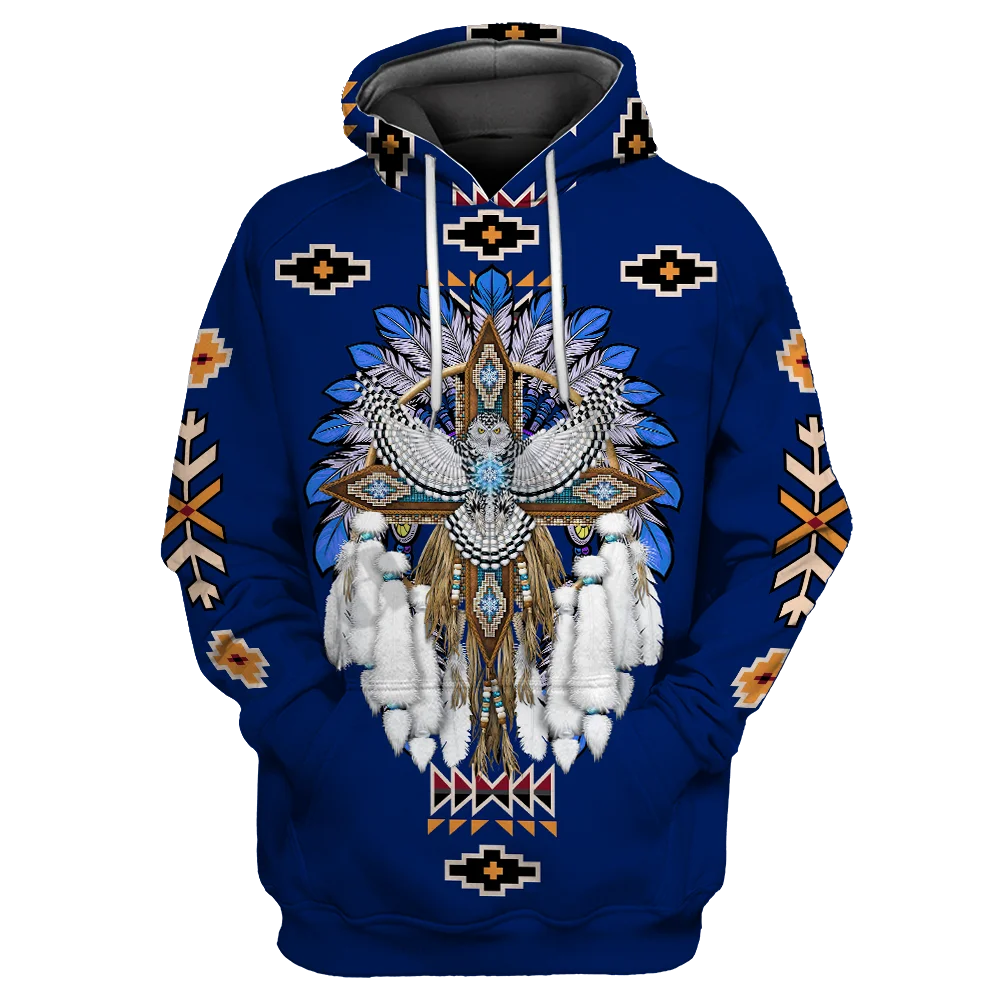 Top Trends: PLstar Cosmos Newest 3Dprinted Native Culture Pattern Owl Harajuku Premium Streetwear Unique Unisex Hoodies / Sweatshirt / Zip B-4 Shoppable Styles