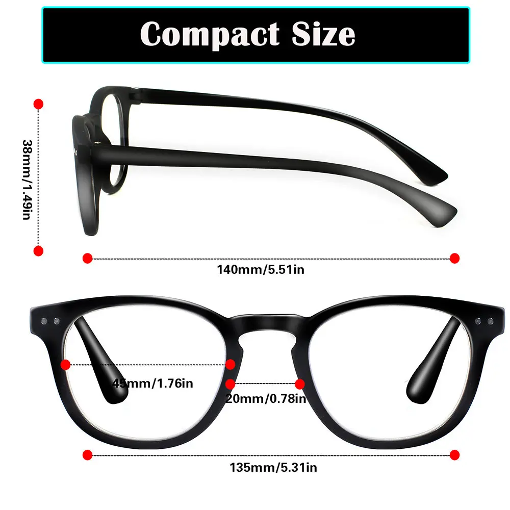 Top Trends: Turezing Reading Glasses Blue Light Blocking Women Men Fashion Square Computer Readers Anti Glare UV Ray Filter Eyeglasses Shoppable Styles - Image 2