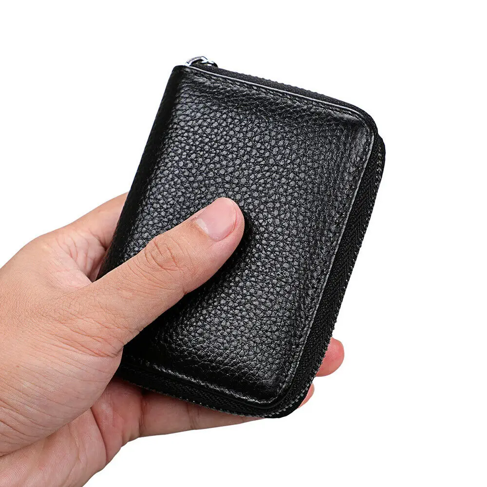 Top Trends: Mini Leather 22 Card Holder Men'S Wallet Business Case Purse Credit Id Passport Cover Rfid Blocking Bag For Women Travel 2022 Shoppable Styles