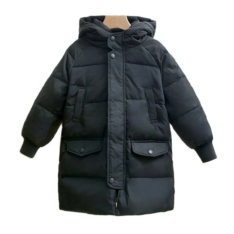 Top Trends: Winter Kids Girls Long Coats Children Boys Jackets Fashion Thick Hooded White Duck Down Snowsuit 2-14Y Teenagers Overcoat Parkas Shoppable Styles