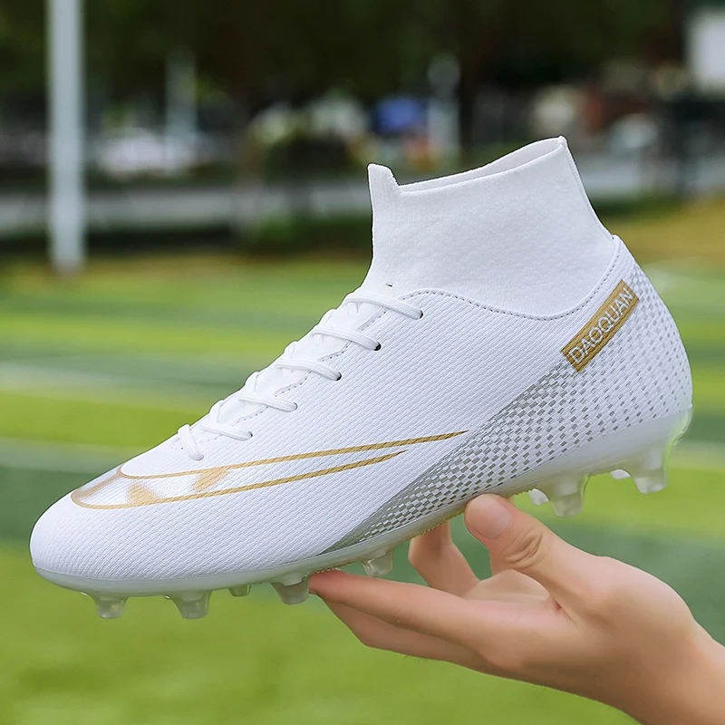 Top Trends: Men Soccer Shoes AG / TF High Ankle Football Boots Outdoor Non-Slip Ultralight Kids Football Cleats Couple Sneakers Plus Size32-47 Shoppable Styles - Image 6