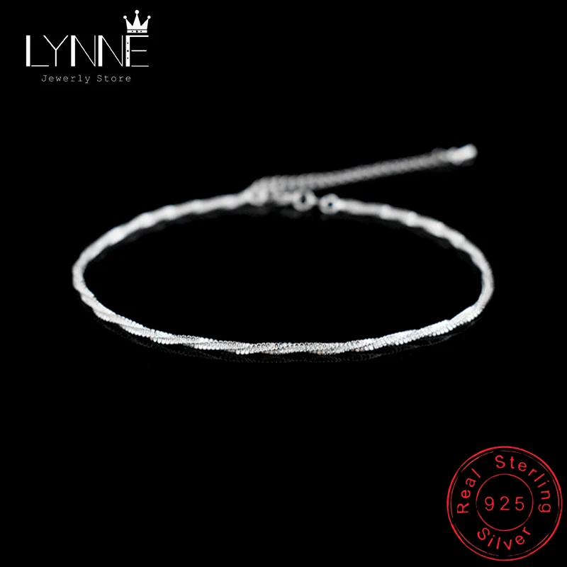 Top Trends: Fashion Twisted Weave Chain For Women Anklet Hot Sale 925 Sterling Silver Anklets Bracelet For Women Foot Jewelry Anklet On Foot Shoppable Styles - Image 4