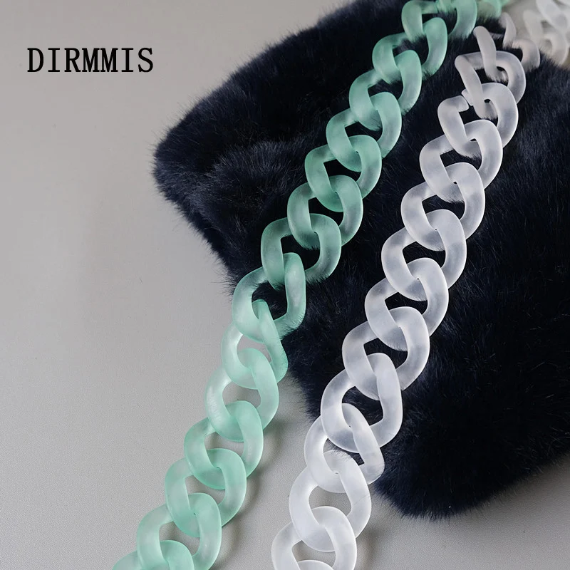 Top Trends: New Fashion Woman Handbag Accessory Chain Detachable Replacement Candy Color Red Blue Green Strap Women DIY Clutch Resin Chains Shoppable Styles