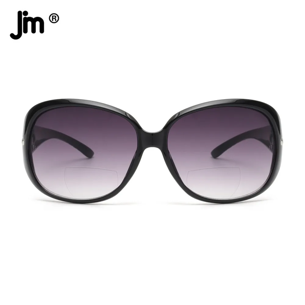 Top Trends: JM Large Round Bifocal Reading Sunglasses For Women Vintage Oversized Lady Reading Glasses UV400 Shoppable Styles