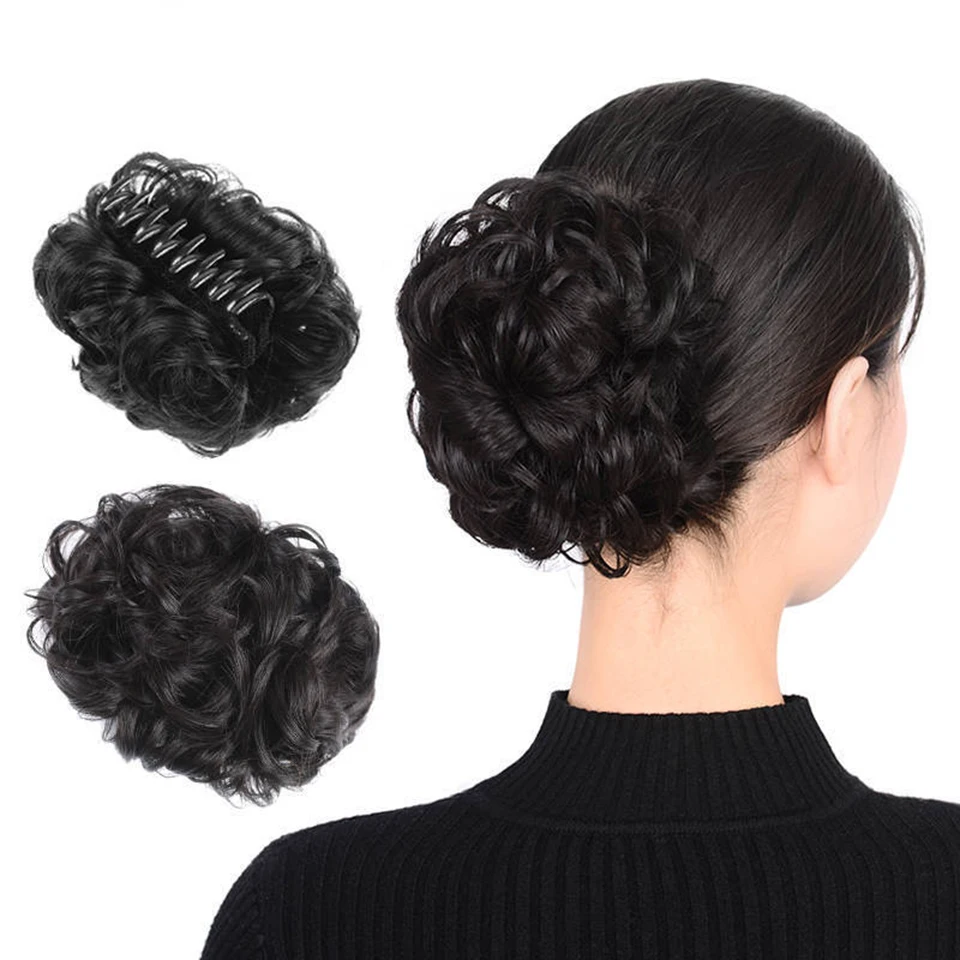 Top Trends: Beiyufei Hair Buns Synthetic Curly Chignon Ombre Claw Hair Messy Buns Updo Claw Clip In Hairpiece For Women Hairpiece Extension Shoppable Styles