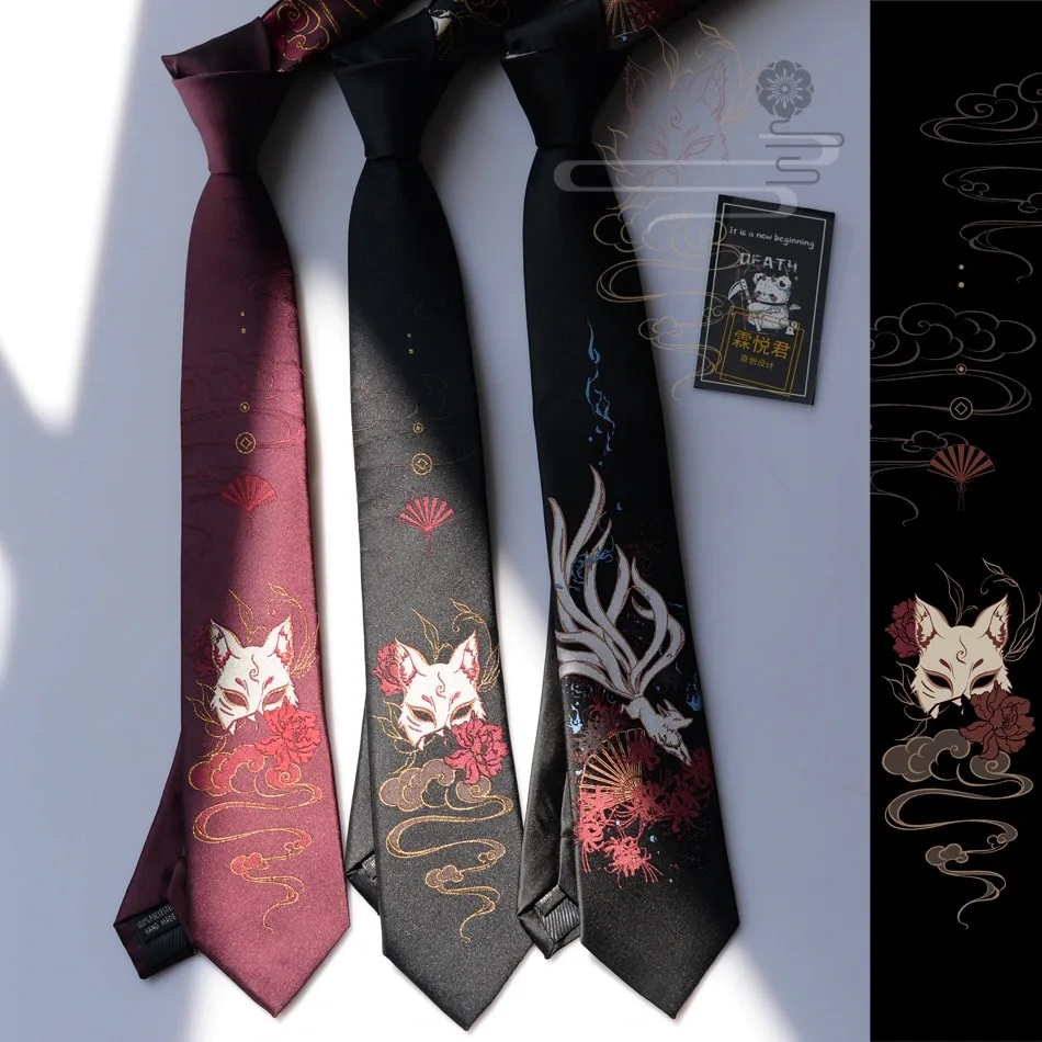 Top Trends: Anime Fox Tie Neck Cosplay JK Clothing Men Women Kawaii Accessories Props Shoppable Styles