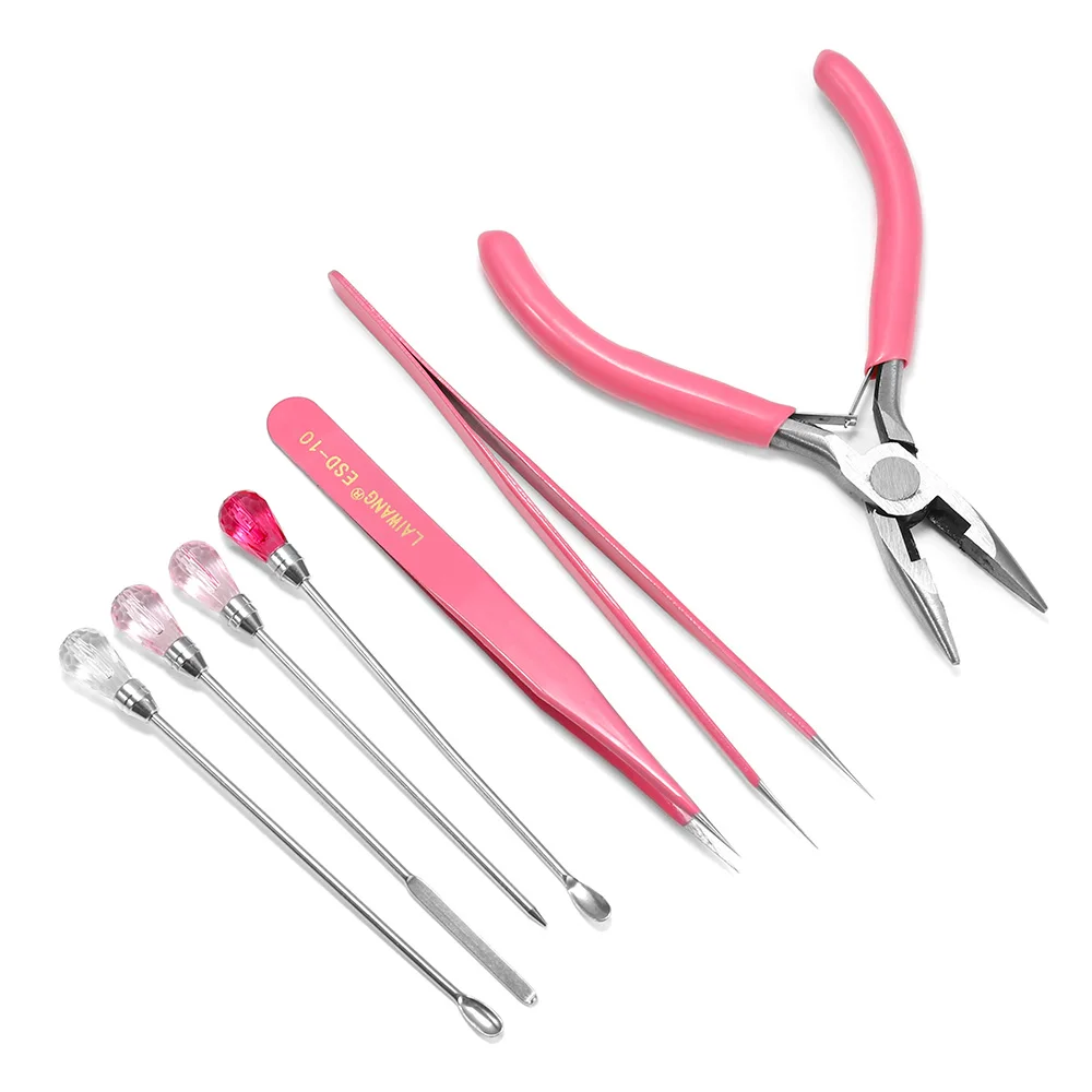 Top Trends: MultiFunction Tweezer Pliers Jewelry Tool Suit Vise Round Nose Plier Making Spoon Tool Sets For DIY Handmade Beading Cutting Shoppable Styles