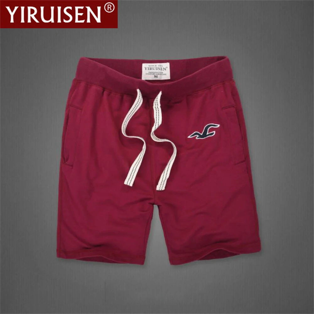 Top Trends: YiRuiSen 100% Cotton Men's Shorts Summer Vintage Male Shorts Embroidery Script Logo Tracksuit Pants Board Sweatpants Breechcloth Shoppable Styles