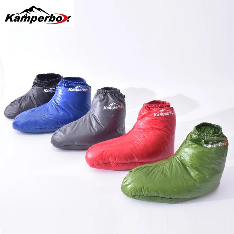 Top Trends: Kamperbox Down Sleeping Slippers Down Socks Camping Down Booties For Sleeping Bag Camping Socks AQ3 Shoppable Styles - Image 6