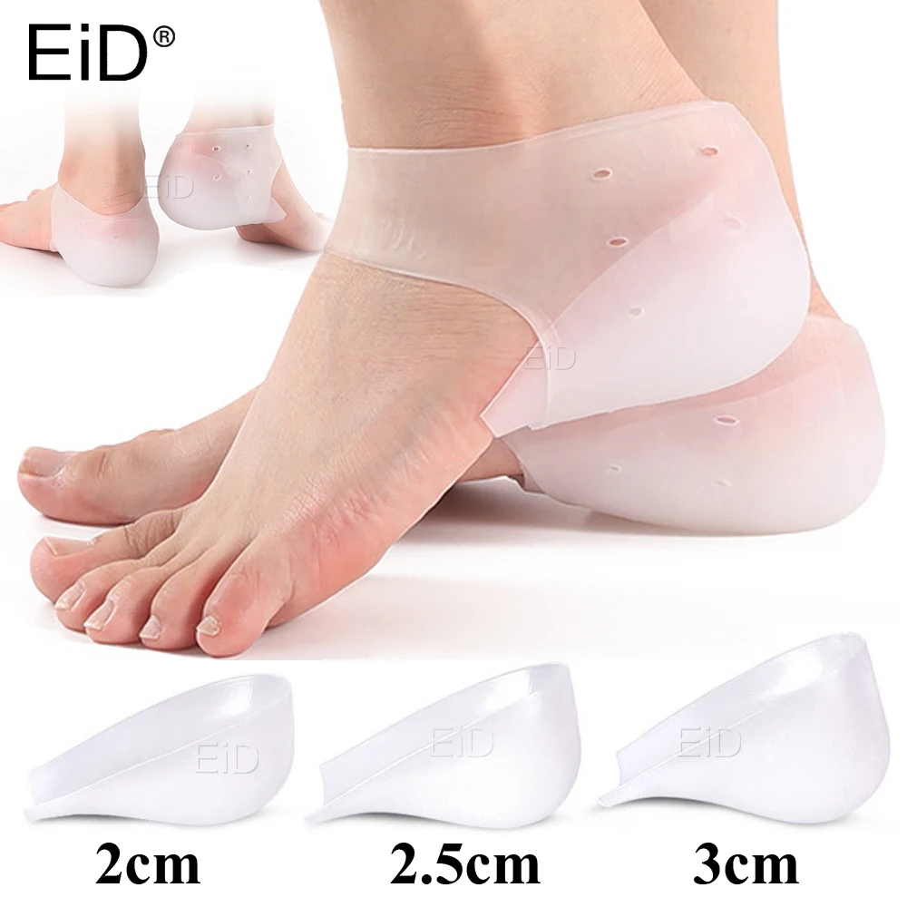 Top Trends: Invisible Height Increase Insole Silicone Socks Arch Support Gel Heel Pads Orthopedic Heel Cushion Soles Foot Massage Man Women Shoppable Styles