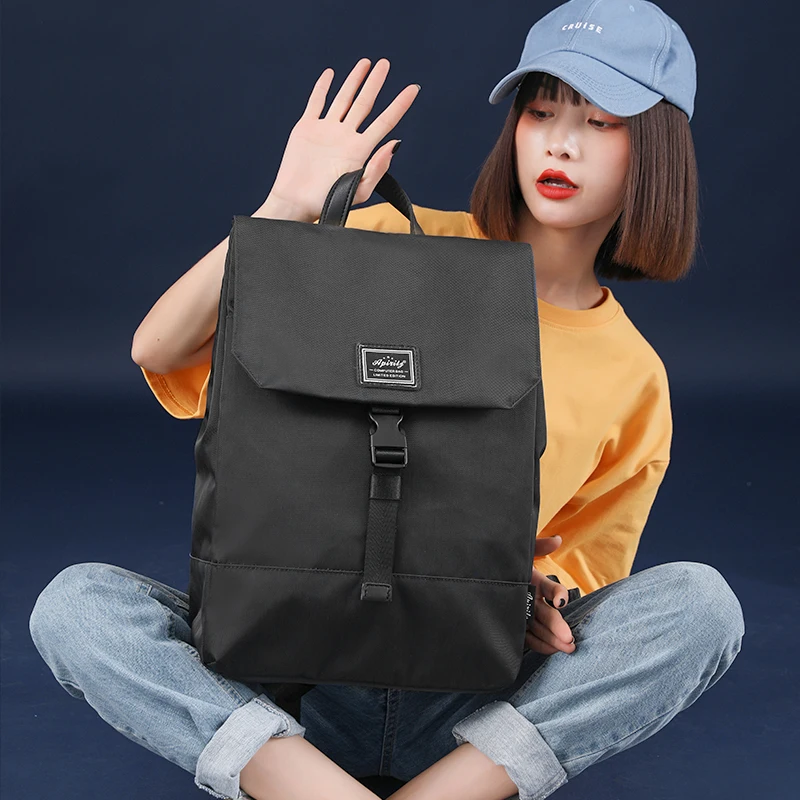 Top Trends: Stylish 13 14 15.6 Inch Laptop Backpack Women Fashion Waterproof Oxford Cloth College Notebook Backpack Bag Schoolbag Mochila Shoppable Styles