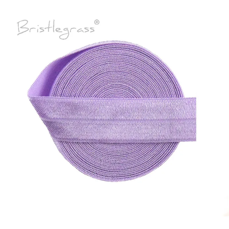 Top Trends: BRISTLEGRASS 2 5 10 Yard 3/4" 20mm Solid FOE Shiny Fold Over Elastic Spandex Satin Band Headband Underwear Dress DIY Sewing Trim Shoppable Styles