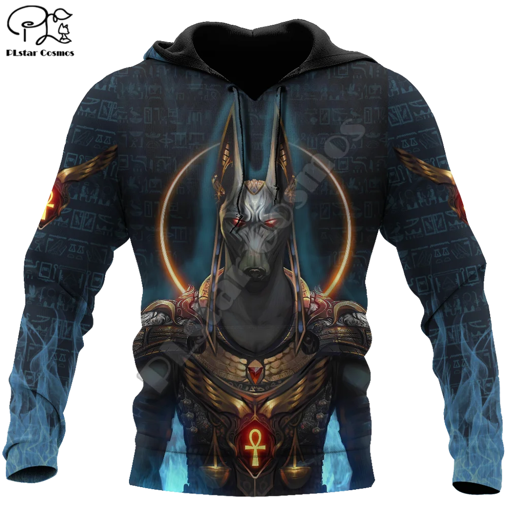 Top Trends: PLstar Cosmos Horus Egyptian Pharaoh Anubis Ancient Egypt Tattoo 3DPrint Men / Women Streetwear Pullover Casual Funny Hoodies A-1 Shoppable Styles