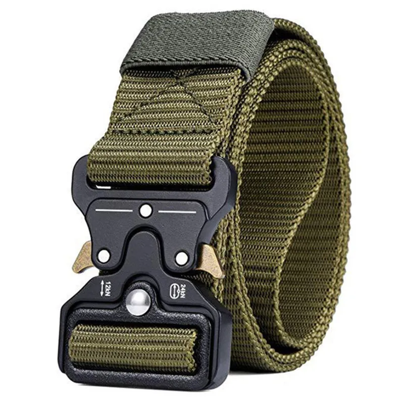 Top Trends: Plus Size 150 170cm Men&#039;s Belt Army Outdoor Hunting Tactical Multi Function Combat Survival Marine Corps Canvas Nylon Belts 2020 Shoppable Styles